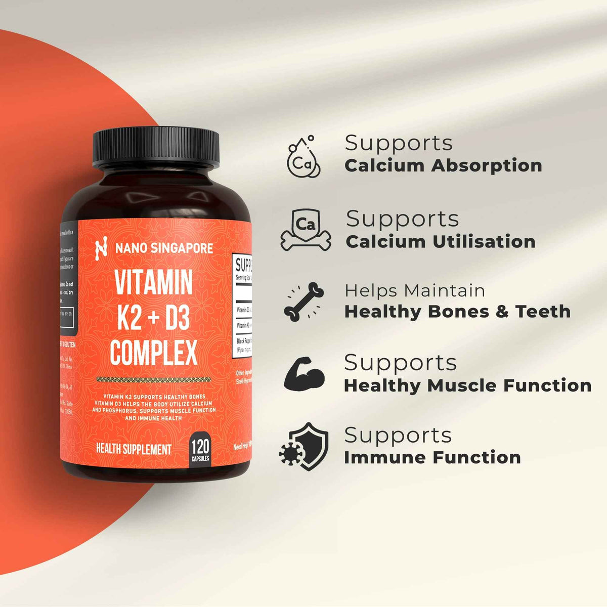 Vitamin K2 + D3 Complex