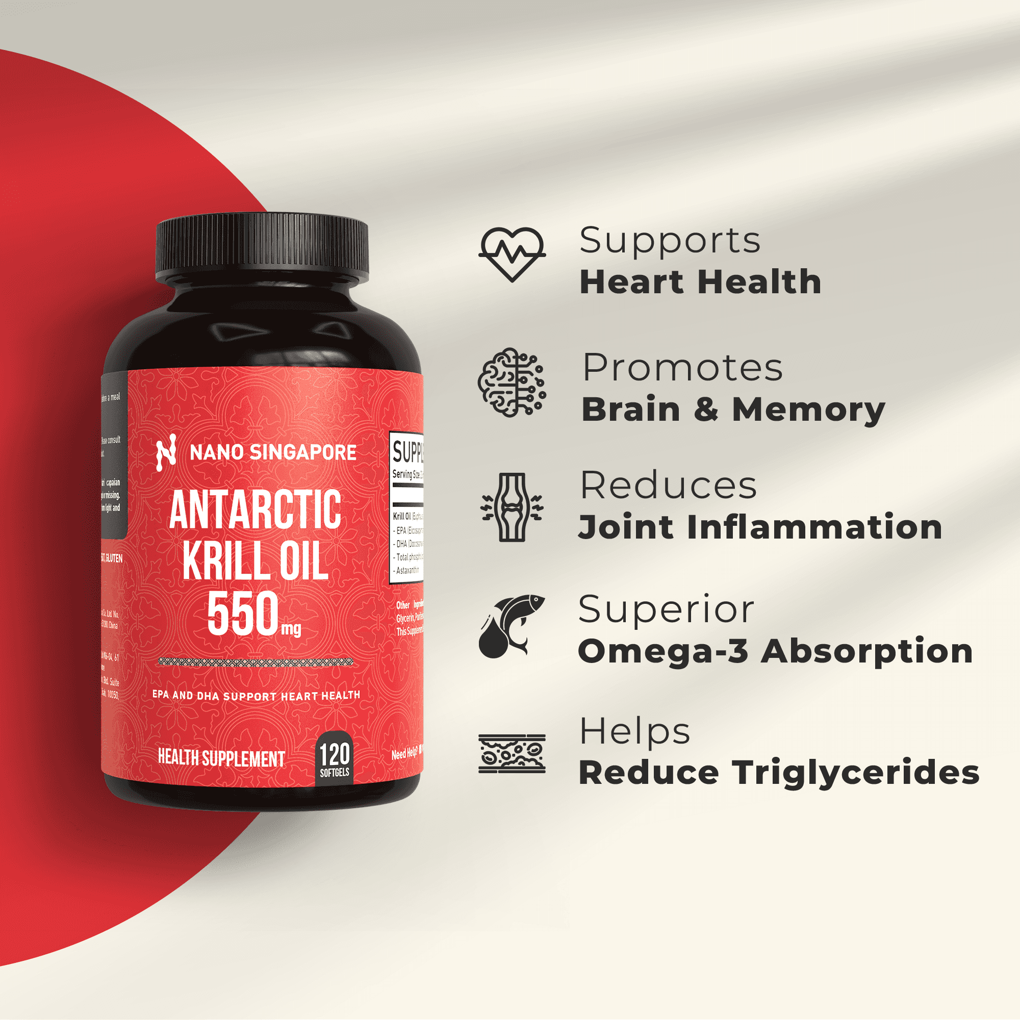 Antartic Krill Oil 550MG