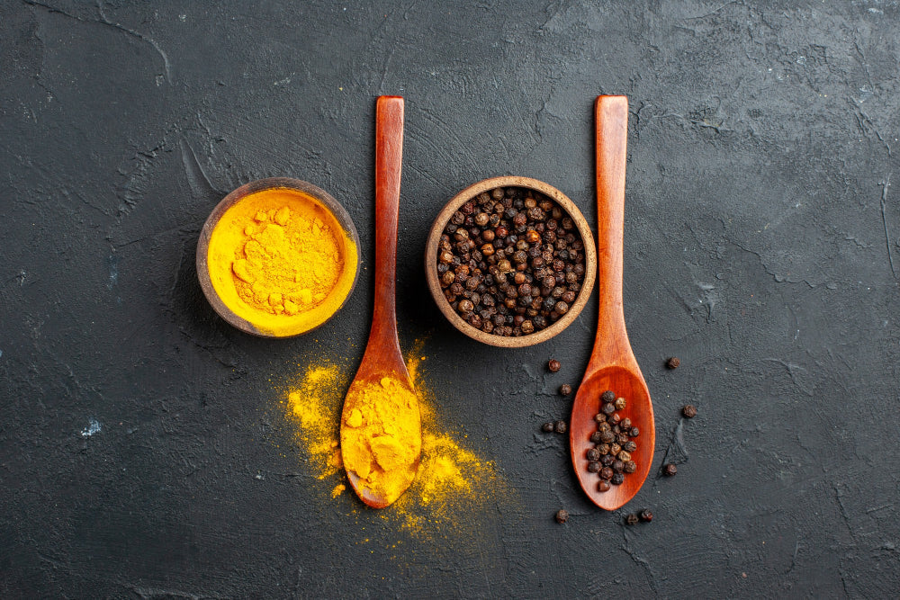 Turmeric and black pepper.