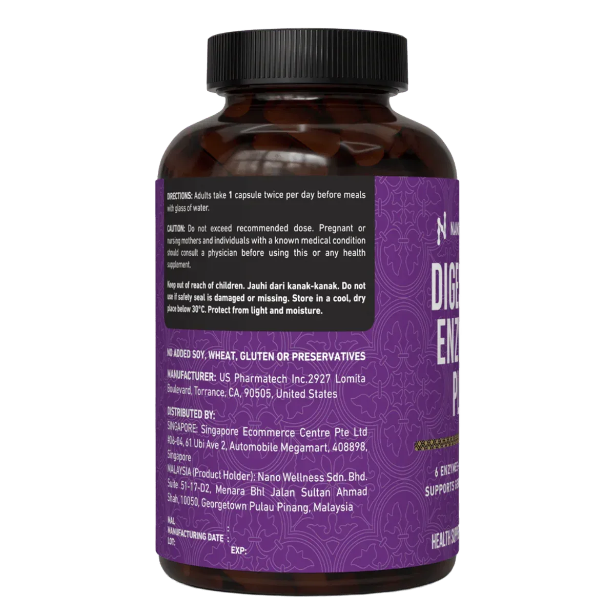 Digestive Enzymes Formula - Nano Singapore MY