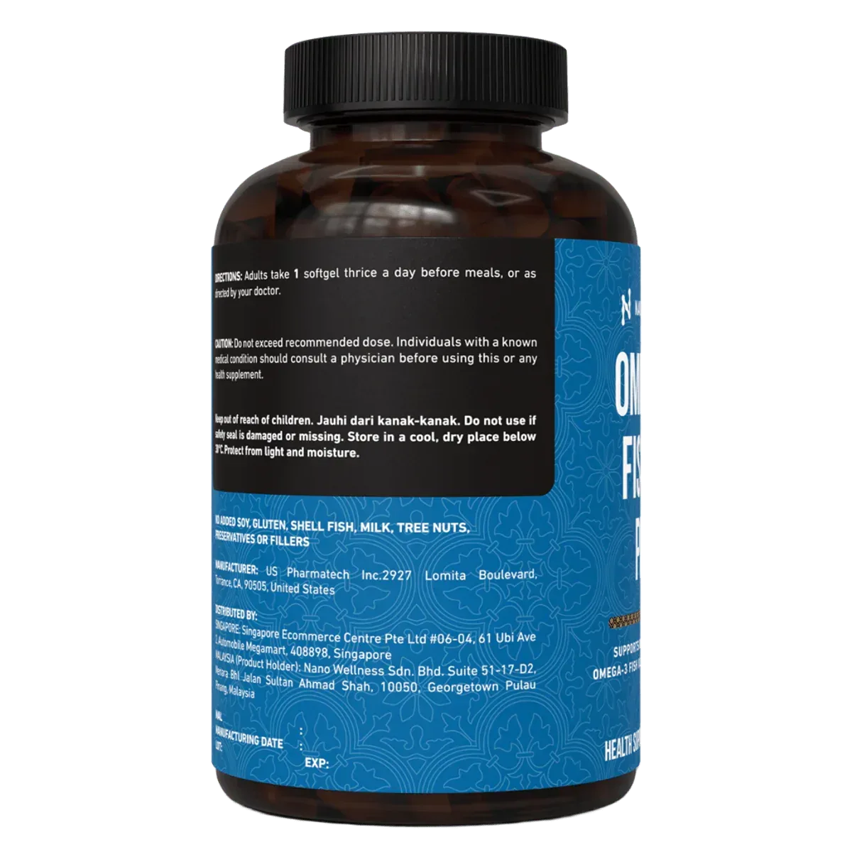Omega 3 Fish Oil Plus 1000mg - Nano Singapore MY