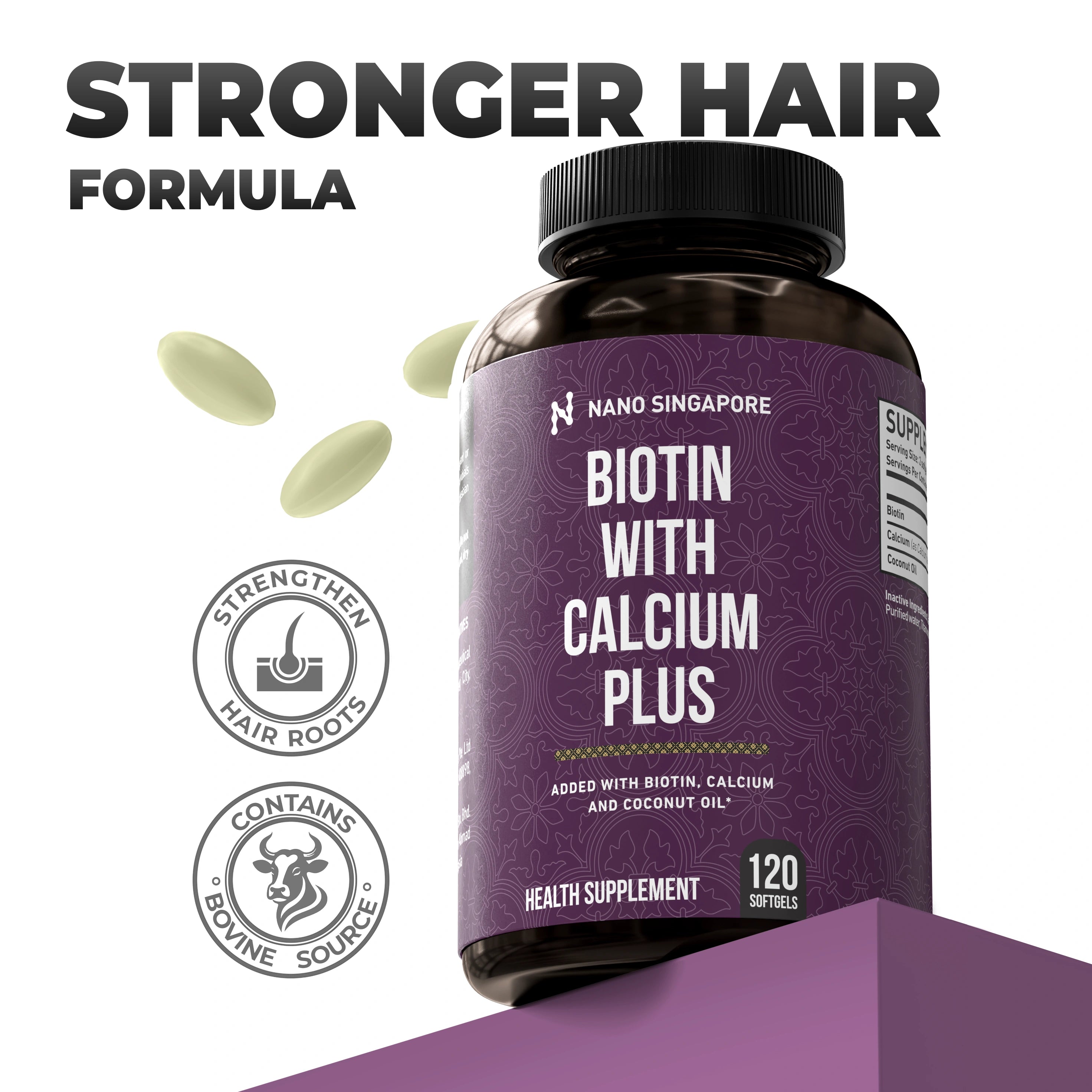 Biotin with Calcium Plus 12,120mcg