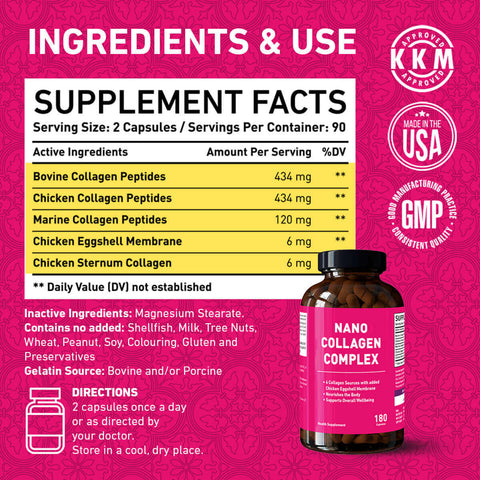 Nano Singapore Nano Collagen Complex Ingredient Fact