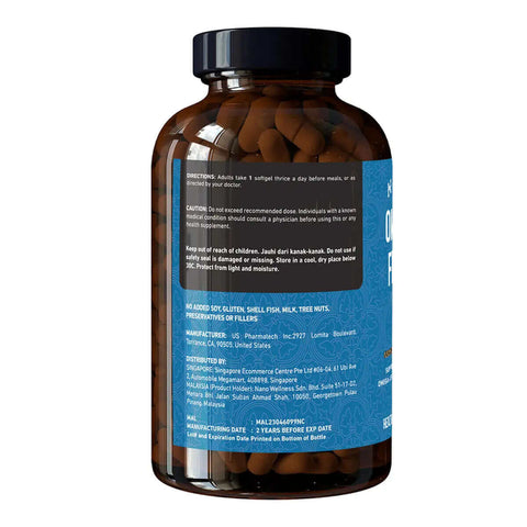 Omega 3 Fish Oil Extreme - 250 CT | Fish Oil Supplements Nano Singapore