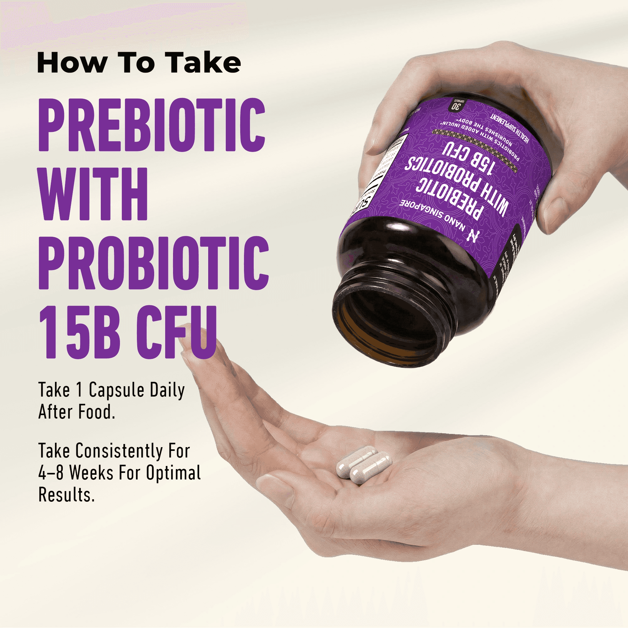 Prebiotic with Probiotic 15B CFU