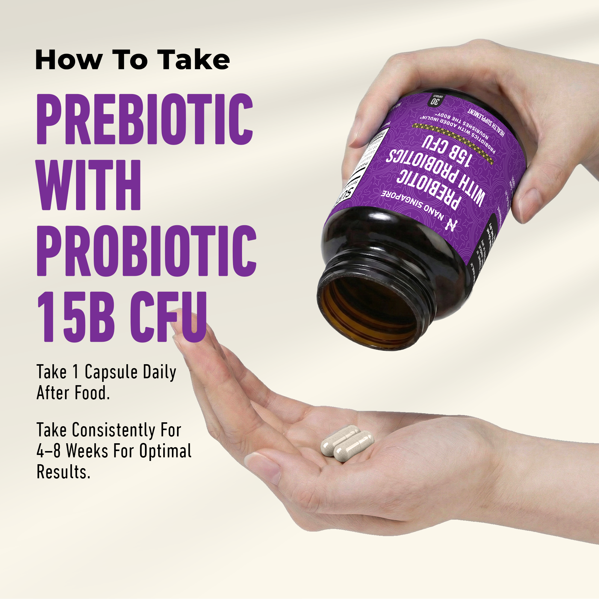 Prebiotic with Probiotic 15B CFU