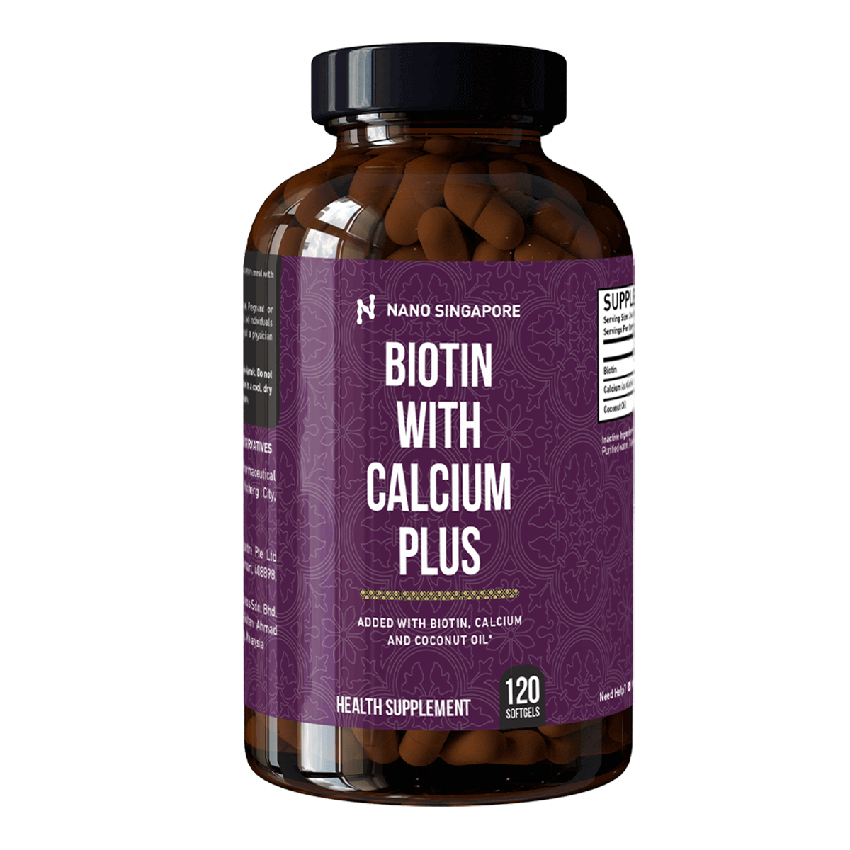 Biotin with Calcium 12,120mcg - 120 CT