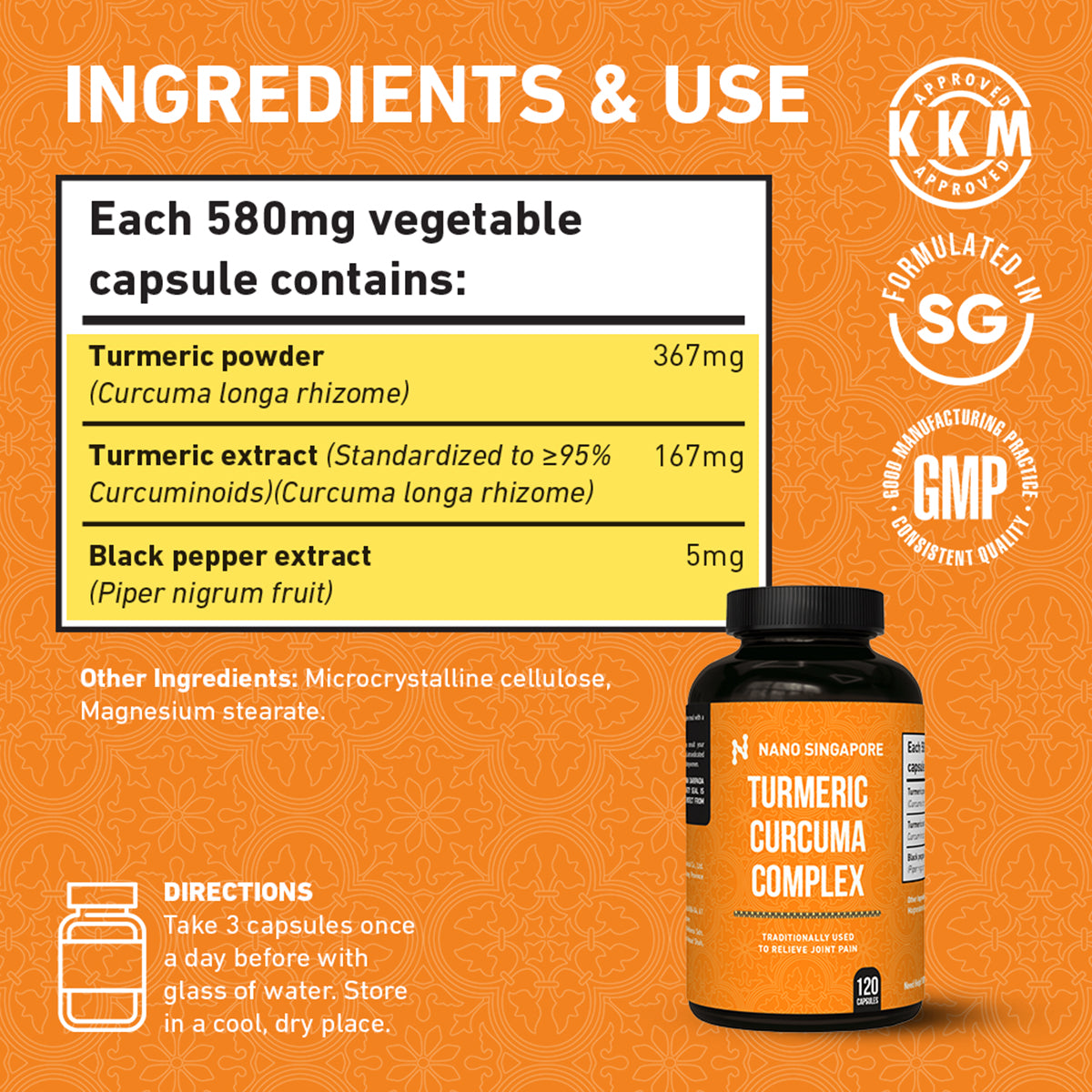 Turmeric Curcuma Complex (95% Curcuminoids)